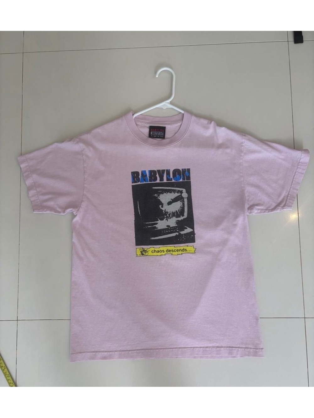 Babylon Chaos Descends Pink Short Sleeve Tee
